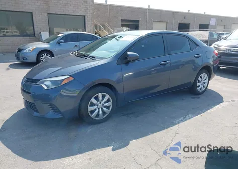 2016 Toyota Corolla Le z USA, uszkodzony, nr VIN 5YFBURHE5GP513536